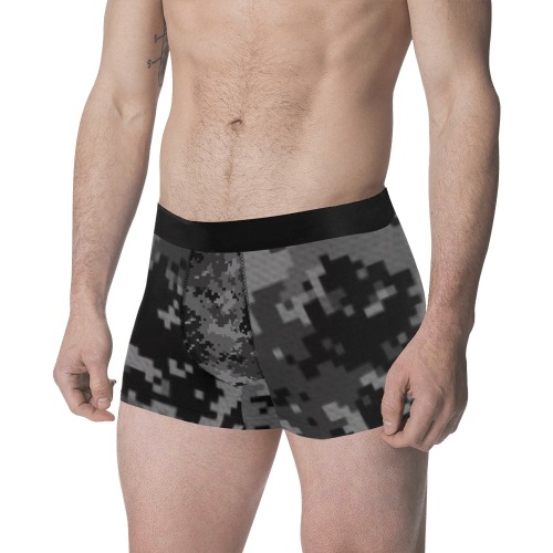 Black-Digital-Camo- Men's Classic Boxer Briefs (Model L34)