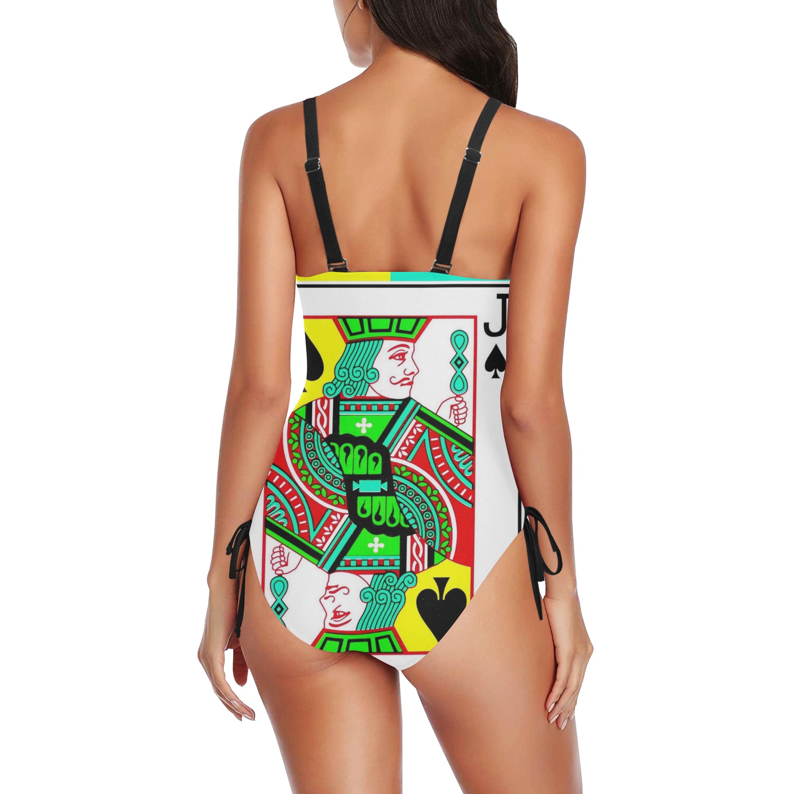 JACK DI PICCHE alt Drawstring Side One-Piece Swimsuit (Model S14)