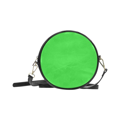 color lime green Round Sling Bag (Model 1647)
