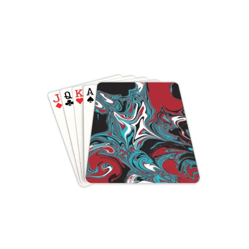 Dark Wave of Colors Playing Cards 2.5"x3.5"