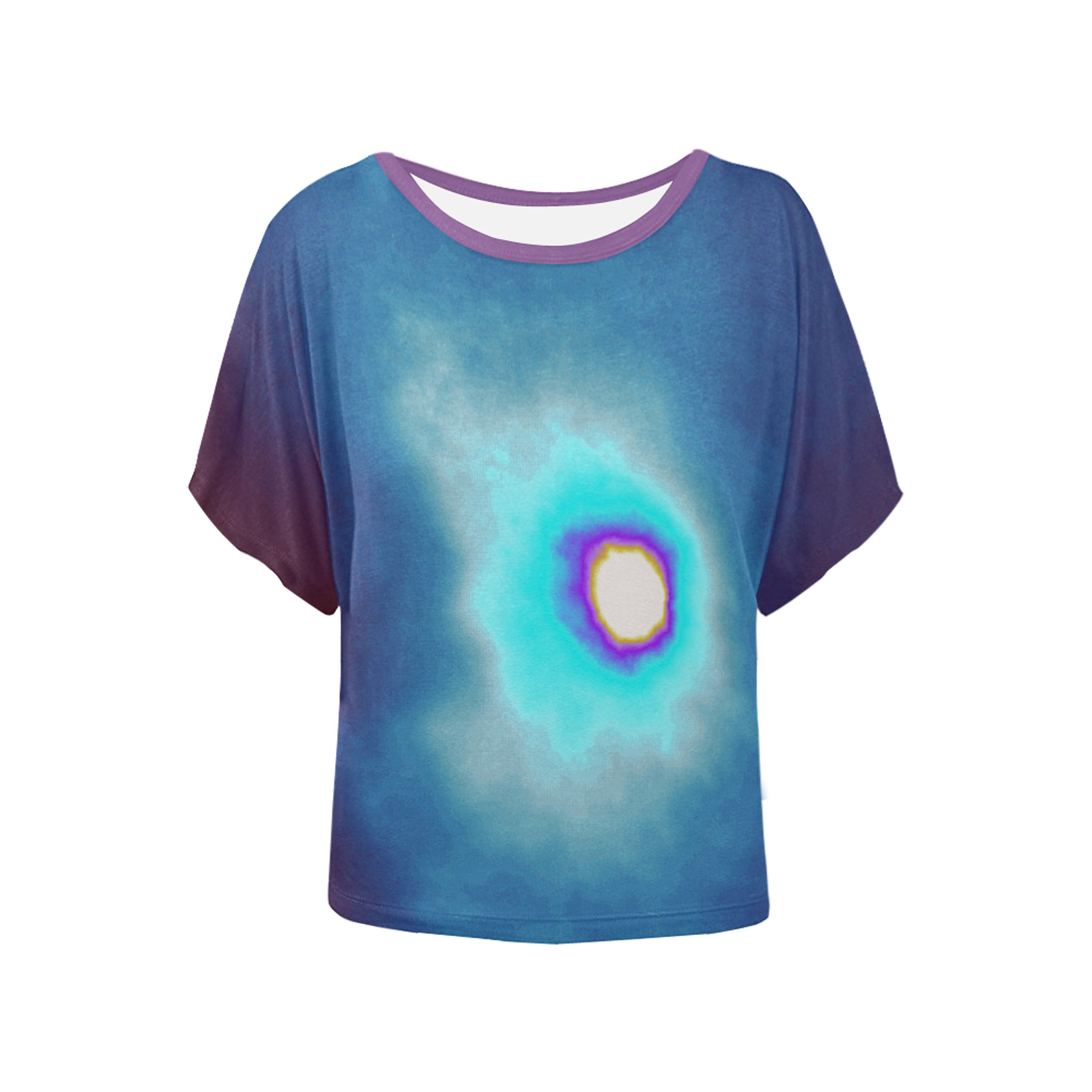 Dimensional Eclipse In The Multiverse 496222 Women's Batwing-Sleeved Blouse T shirt (Model T44)