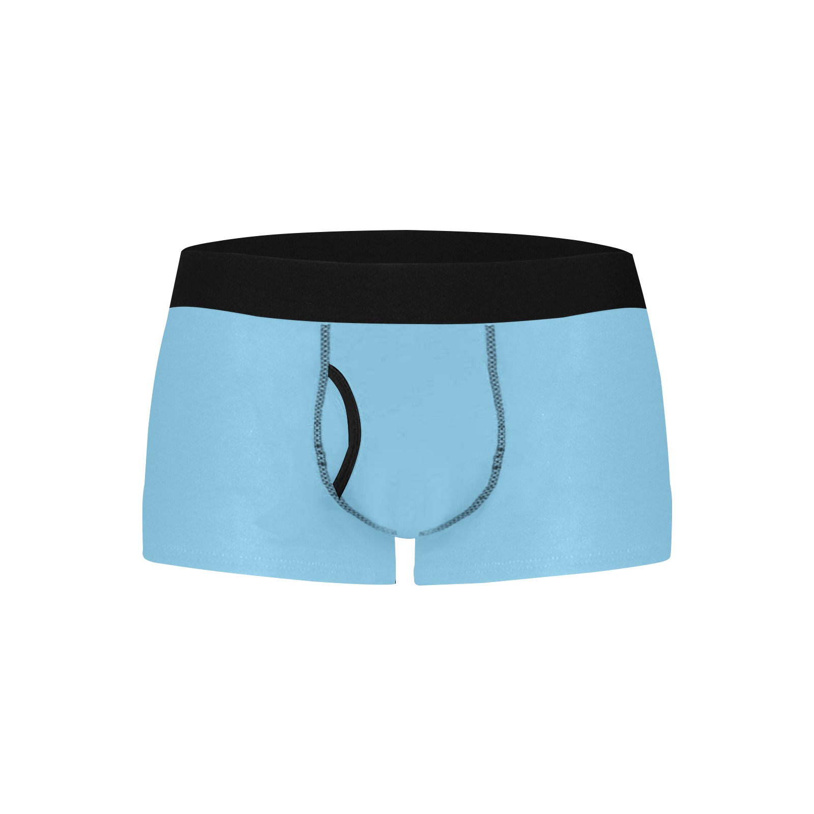 color baby blue Men's Boxer Briefs with Fly (Model L49)