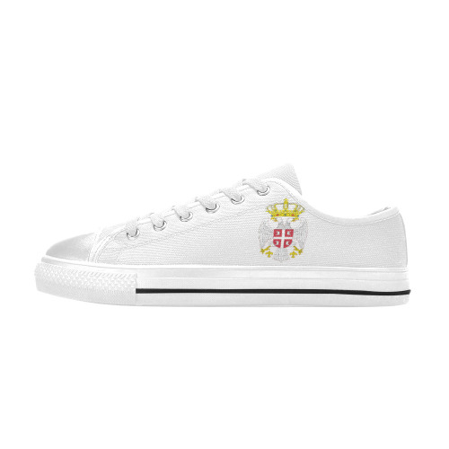 Serbia Low Top Canvas Shoes for Kid (Model 018)