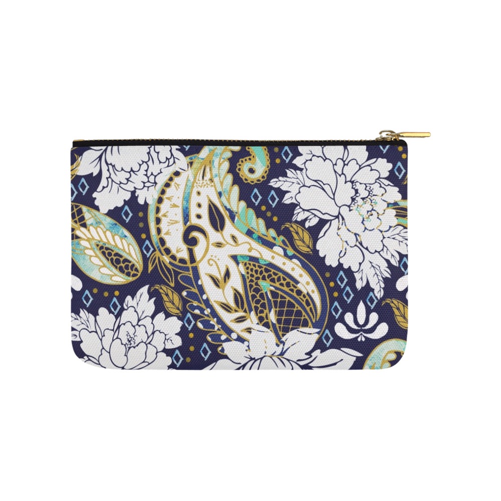 Paisleyobsession-87 Carry-All Pouch 9.5''x6''