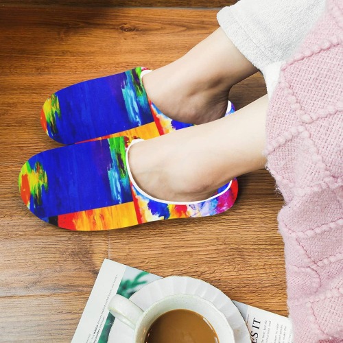 blue sunset blazing skies