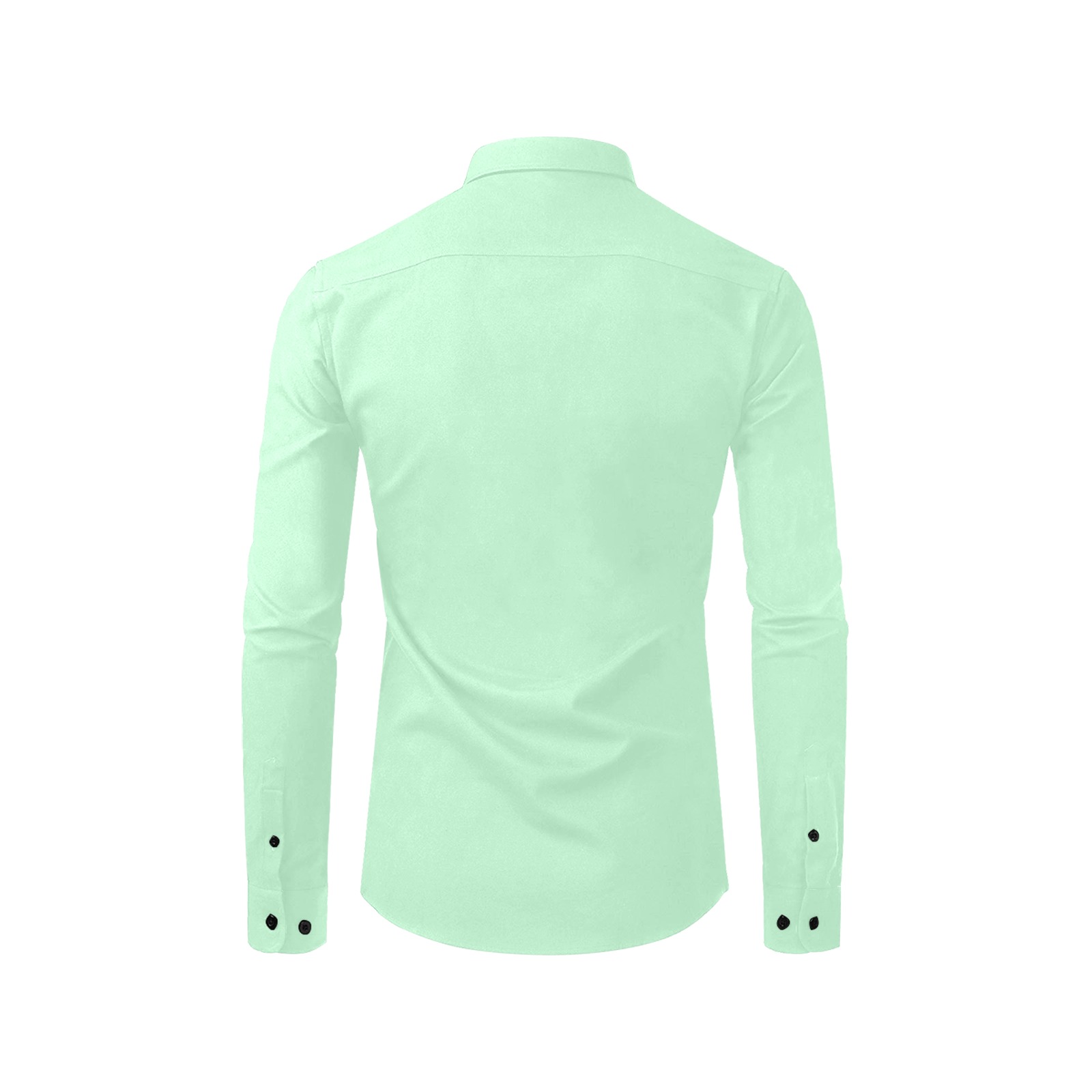 pastel green Men's All Over Print Casual Dress Shirt (Model T61)