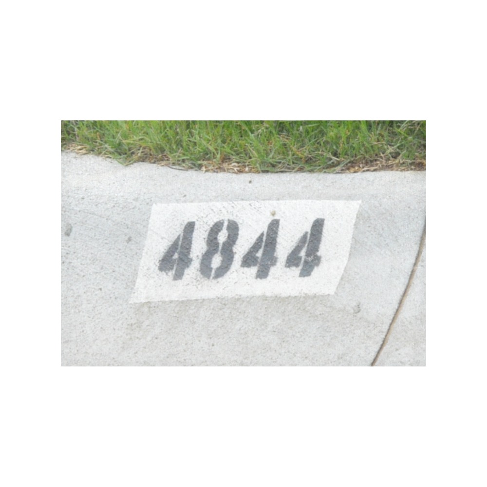 Street Number 4844 Placemat 12''x18''