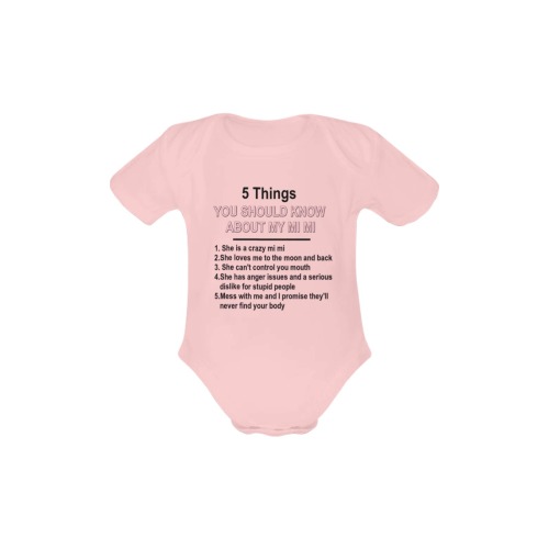 5things about my mimi Baby Powder Organic Short Sleeve One Piece (Model T28)