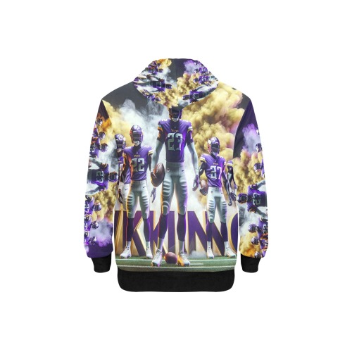 Minnesota Vikings - Men's Long Sleeve Fleece Hoodie (Model H55)