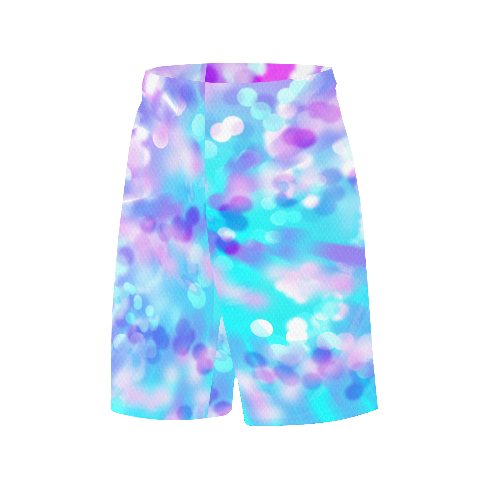 Purple And Blue Bokeh 7518 All Over Print Basketball Shorts