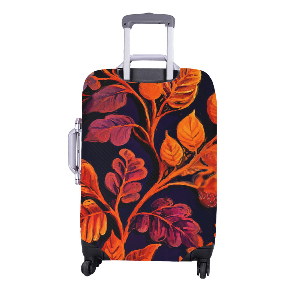 flowers botanic art (10) luggage cover Luggage Cover/Medium 22"-25"
