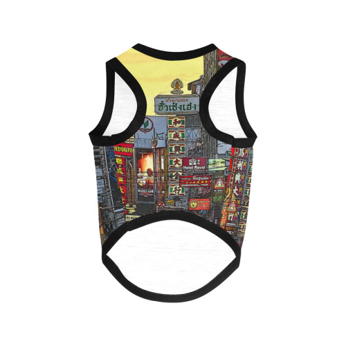 Chinatown in Bangkok Thailand - Altered Photo All Over Print Pet Tank Top