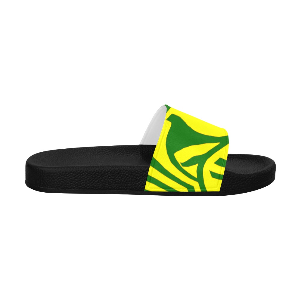 aaa yellow dgb Men's Slide Sandals (Model 057)