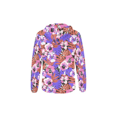 MEADOW TROPICAL GARDEN CP-01A All Over Print Full Zip Hoodie for Kid (Model H14)