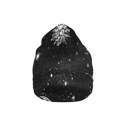 Mystic Sun, Moon and Stars All Over Print Beanie for Kids