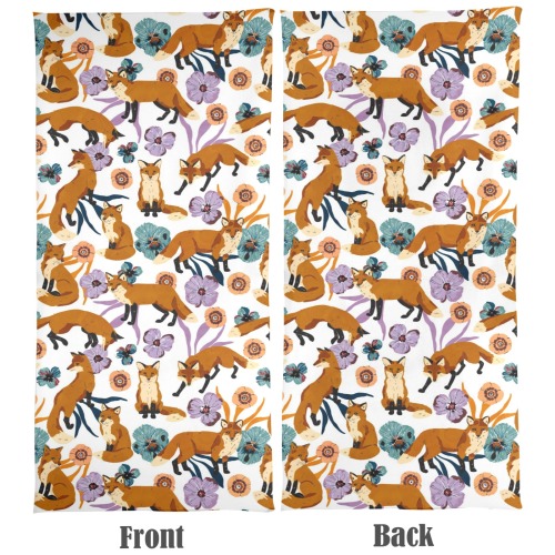 Foxes in the tropical flowers 94D