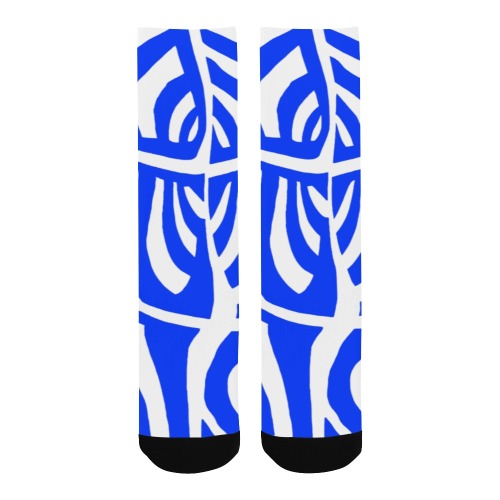 aaa blue Men's Custom Socks