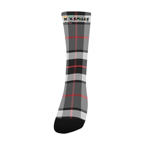 XXsmiles Gray Socks Men's Custom Socks