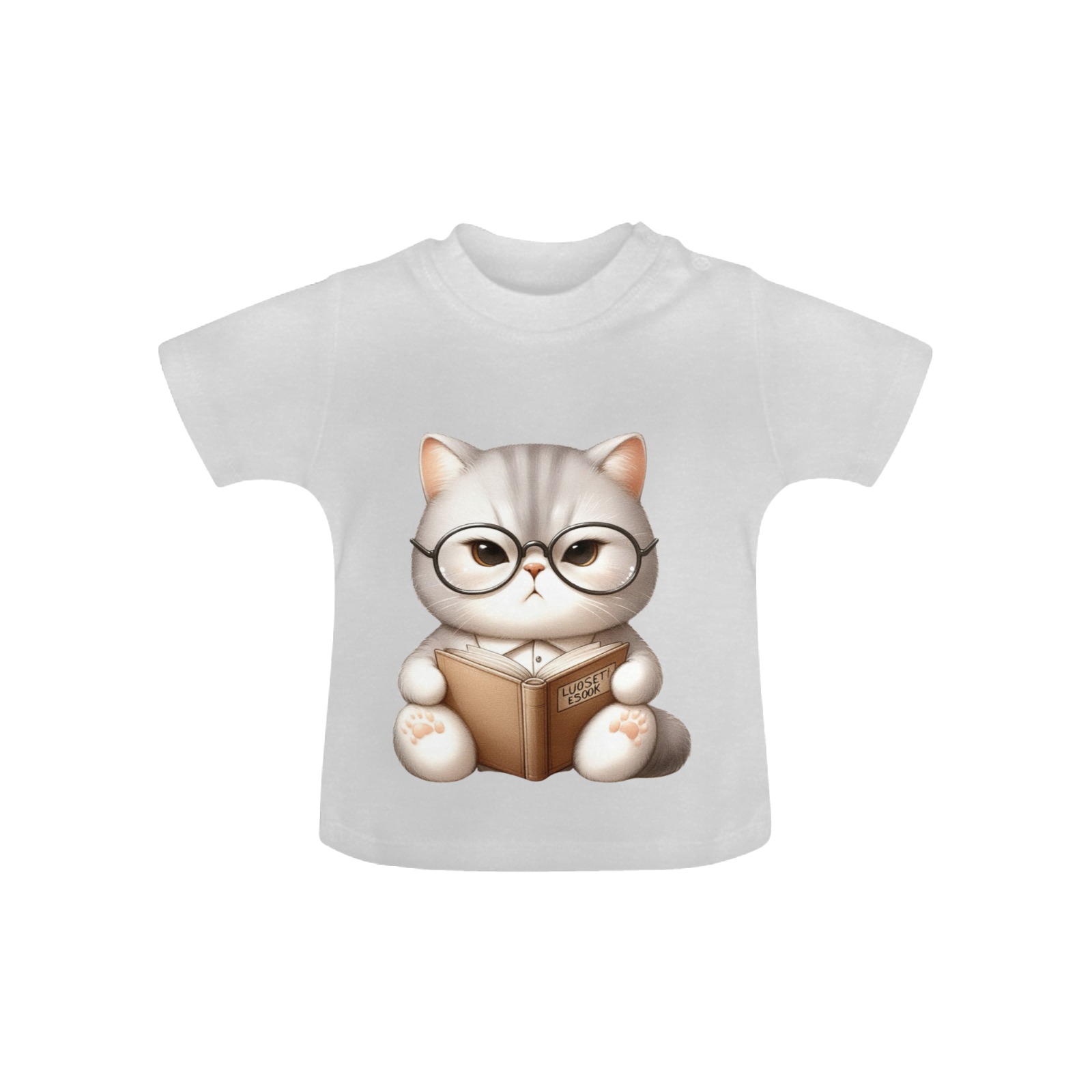 Animals Reading A Book 4 Baby Classic T-Shirt (Model T30)