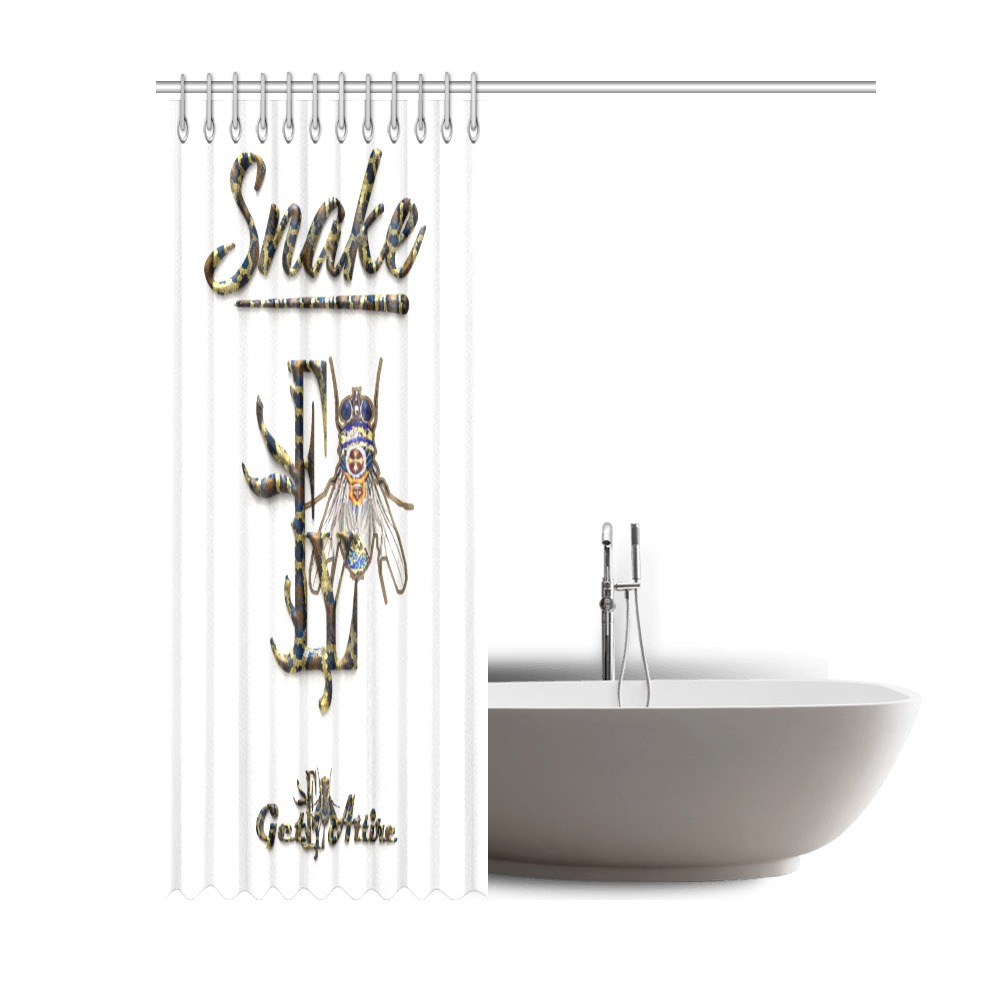 Snake Collectable Fly Shower Curtain 69"x84"