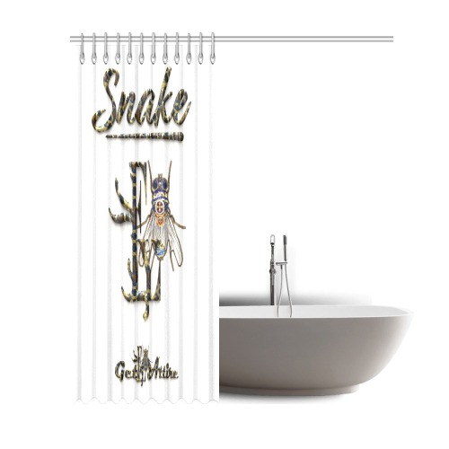 Snake Collectable Fly Shower Curtain 69"x84"