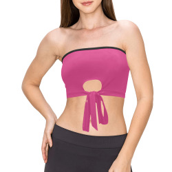 PINK Women's Tie Bandeau Top (Model T66)