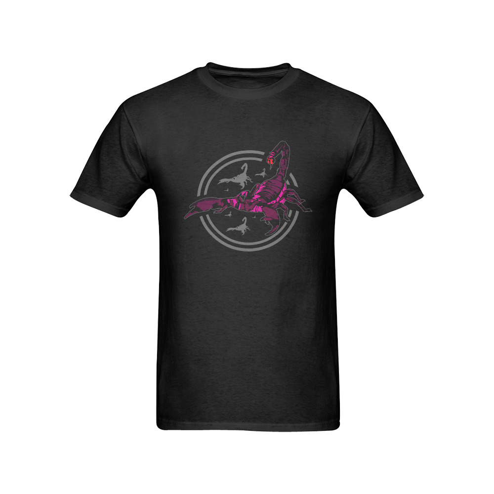 Pink Scorpion Men's T-Shirt in USA Size (Front Printing Only)