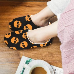 Halloween Slippers Women's Non-Slip Cotton Slippers (Model 0602)