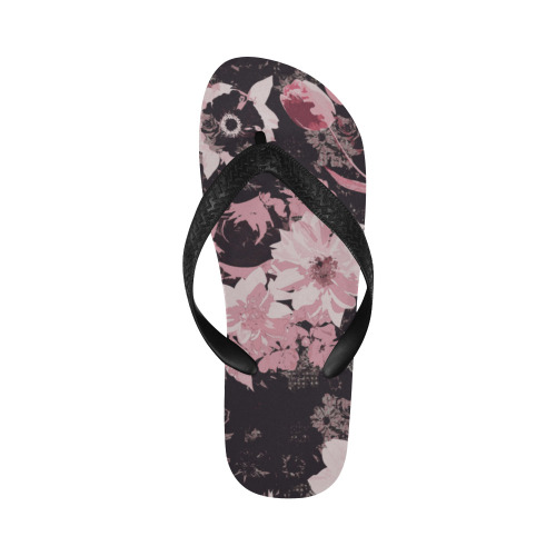 Pink shines in the dark_flip flops Flip Flops for Men/Women (Model 040)