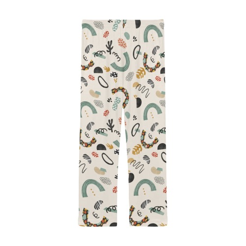 Shapes modern colorful-01 Men's Pajama Trousers