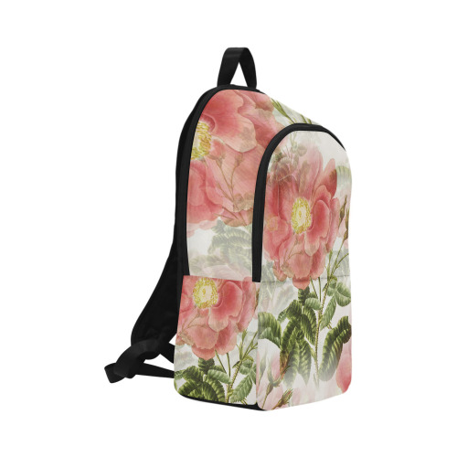 Vintage Red Rose Garden Pattern Fabric Backpack for Adult (Model 1659)