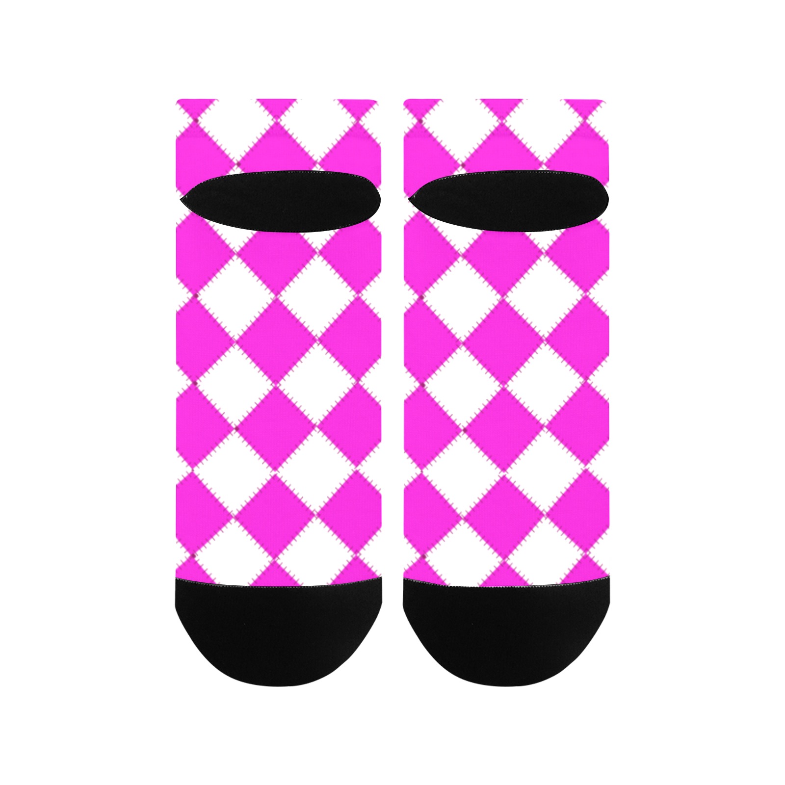 pink stitch Women's Ankle Socks