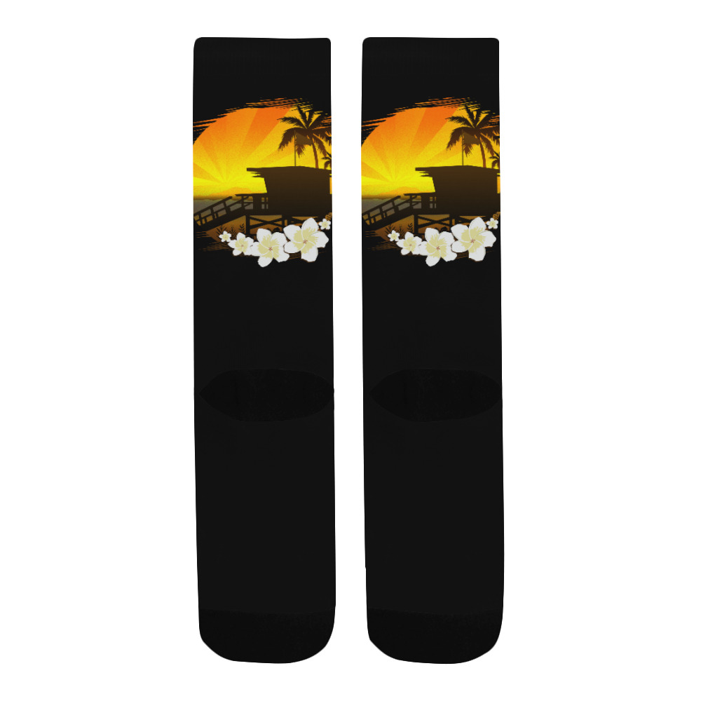 The Beach Life Men's Custom Socks