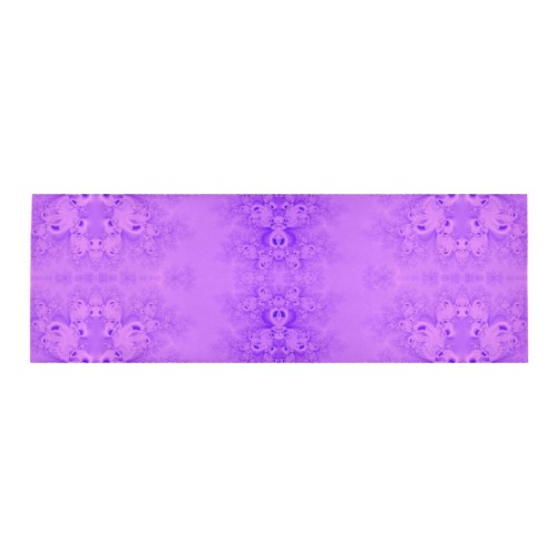 Purple Lilacs Frost Fractal Area Rug 9'6''x3'3''