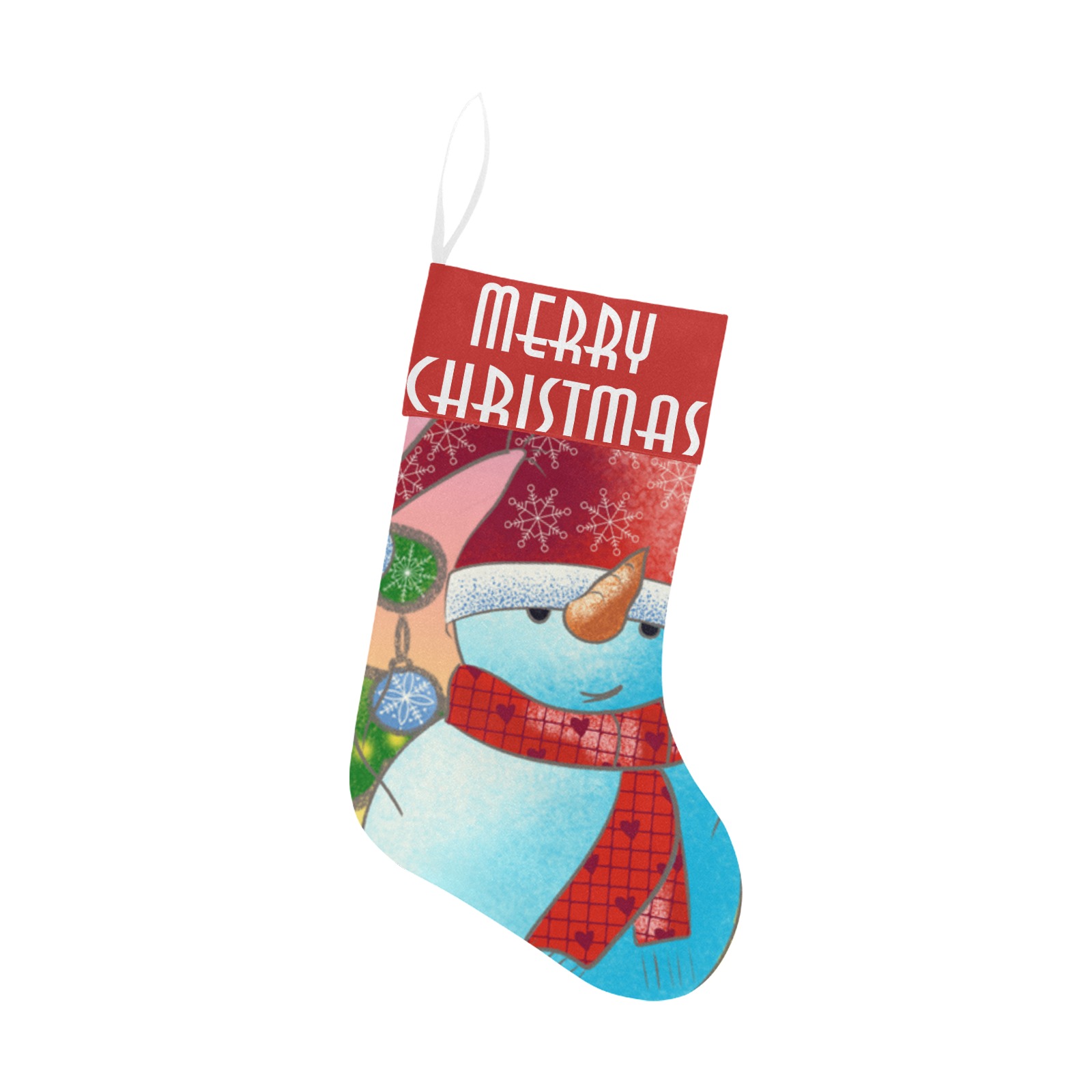 Gnome Stocking with cuff Christmas Stocking