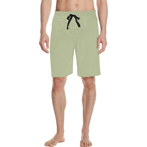 kaki Men's All Over Print Casual Shorts (Model L23)