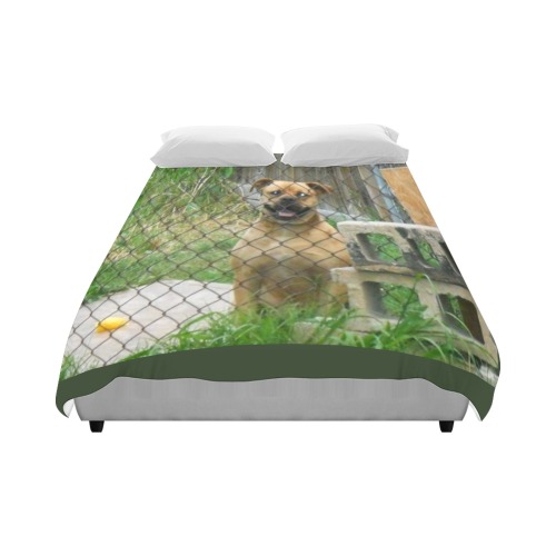 A Smiling Dog Duvet Cover 86"x70" ( All-over-print)