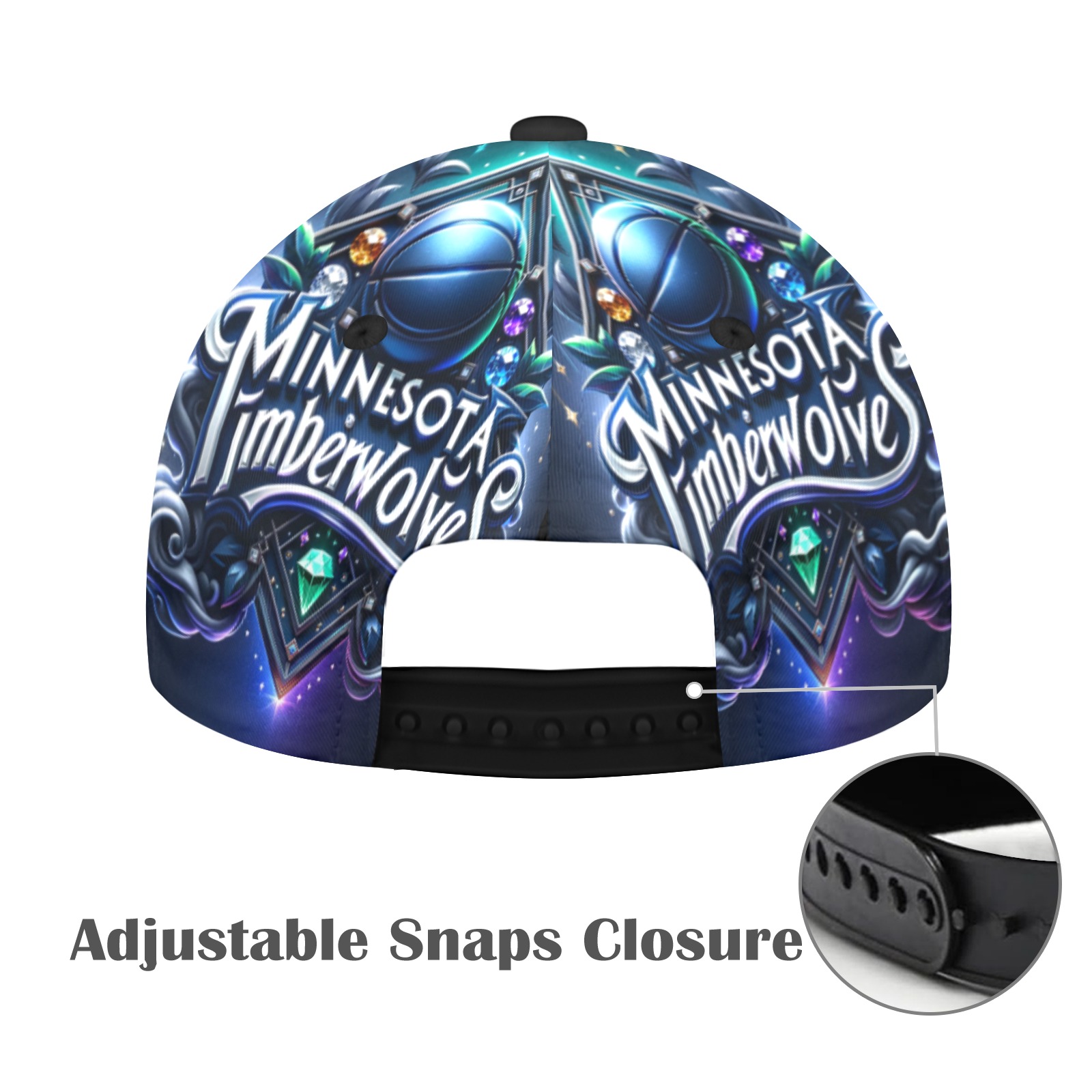 Minnesota Timberwolves - All Over Print Snapback Hat