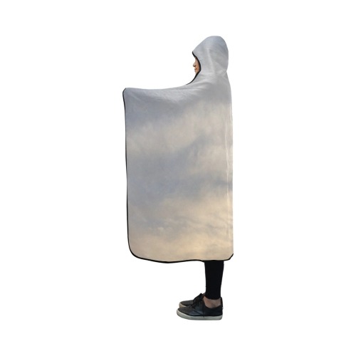 Rippled Cloud Collection Hooded Blanket 50''x40''