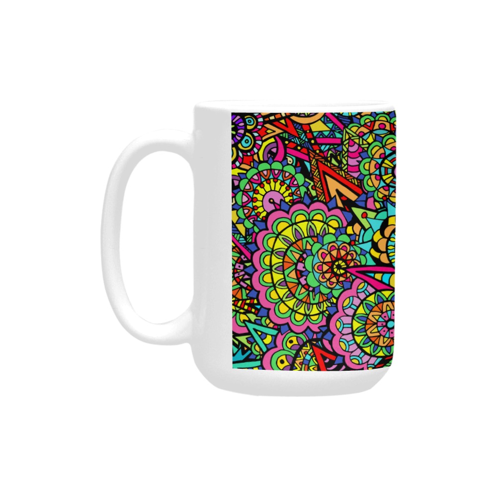 Psychic Celebration pattern Custom Ceramic Mug (15OZ)