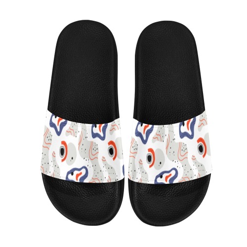 Elegant Abstract Mid Century Pattern Men's Slide Sandals (Model 057)