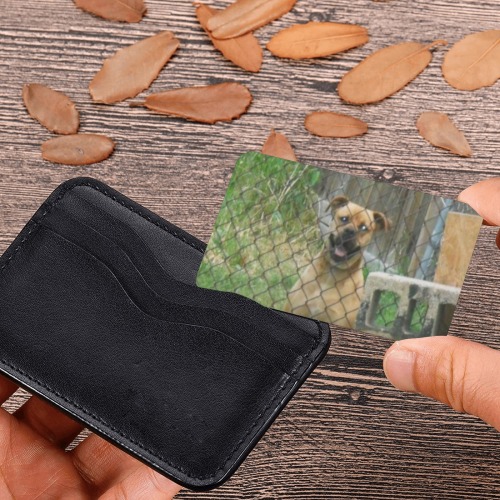 A Smiling Dog Wallet Insert Card (Two Sides)