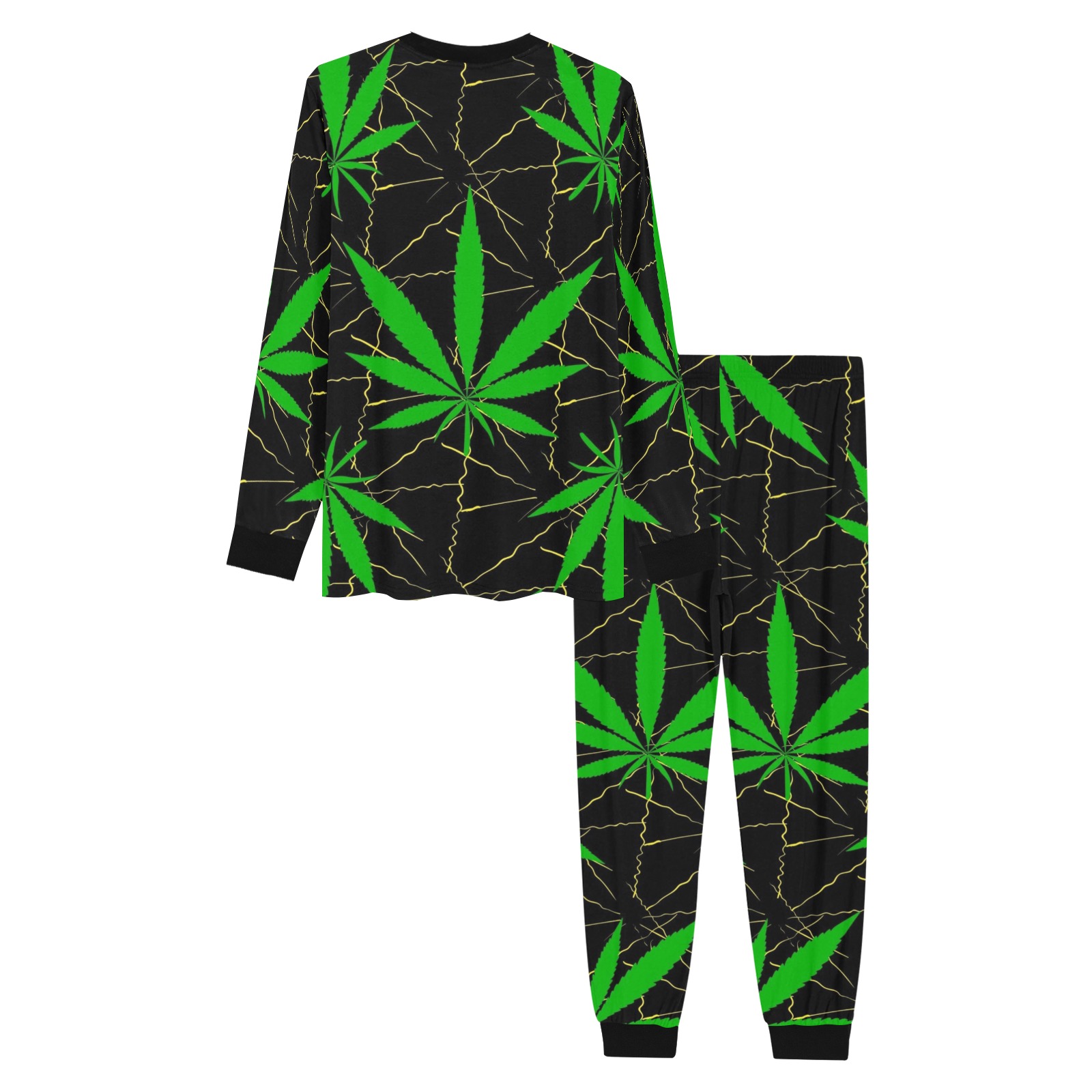 Cannabis Men's All Over Print Pajama Set