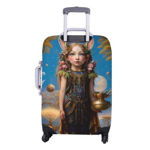menina duende_vectorized Luggage Cover/Medium 22"-25"