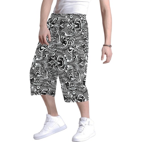 Zebra by Artdream Men's All Over Print Baggy Shorts (Model L37)