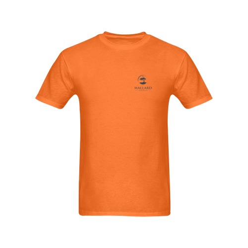 Mallard transparent orange Men's T-Shirt in USA Size (Two Sides Printing)