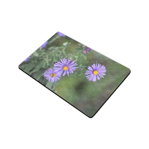 Purple Flowers Doormat Doormat 24"x16"