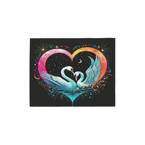Neon Swan Heart