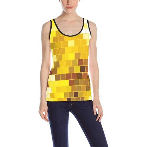 DISCO BALL 2 All Over Print Tank Top for Women (Model T43)