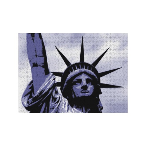 STATUE OF LIBERTY (2) 500-Piece Wooden Photo Puzzles